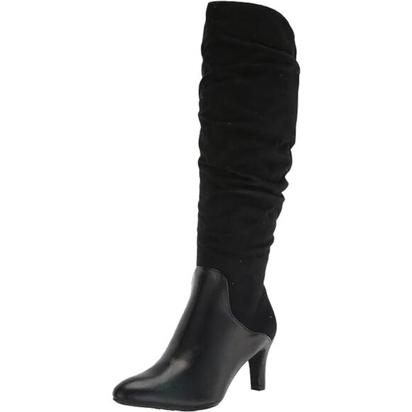 Bottines LifeStride En Simili Daim – Taille US 8.5 M – Gris Cendré Avec Détails Noirs – Fermeture Zip – Occasion